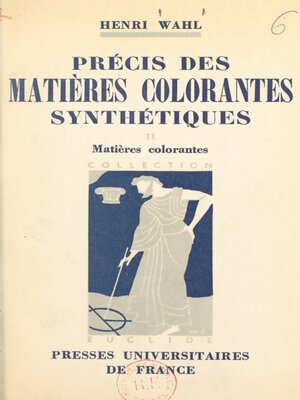 cover image of Précis des matières colorantes synthétiques, 2
